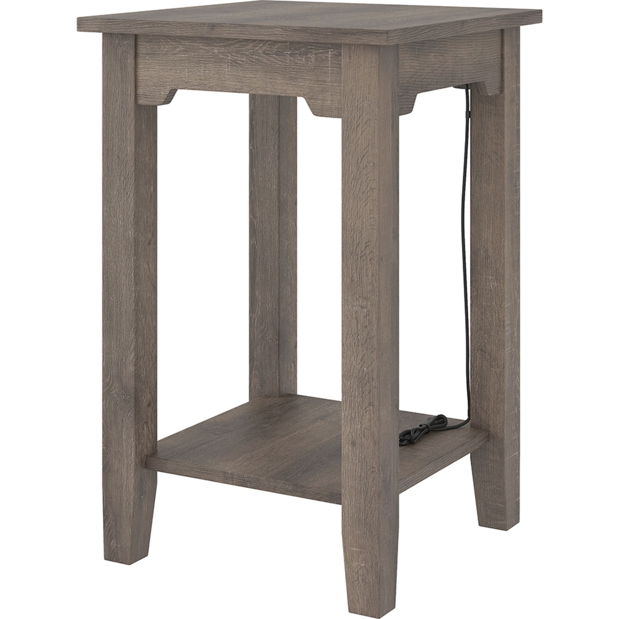 Arlenbry Modern Side Table - Gray End Table for Living Room, Bedroom & Office - Small Nightstand with Storage Shelf - Perfect for Coffee, Books & Decor