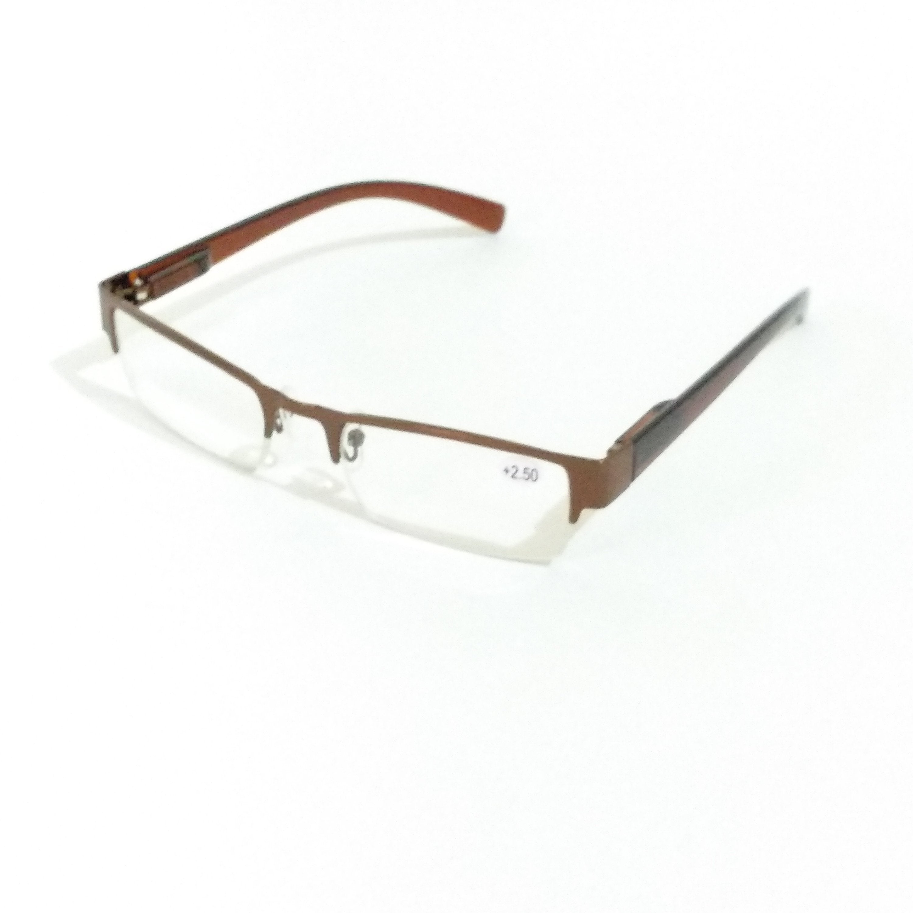 Supra Reading Glasses - Brown Rectangle Frame for Men & Women | Lightweight & Comfortable for Reading, Computer Work & Daily Use
