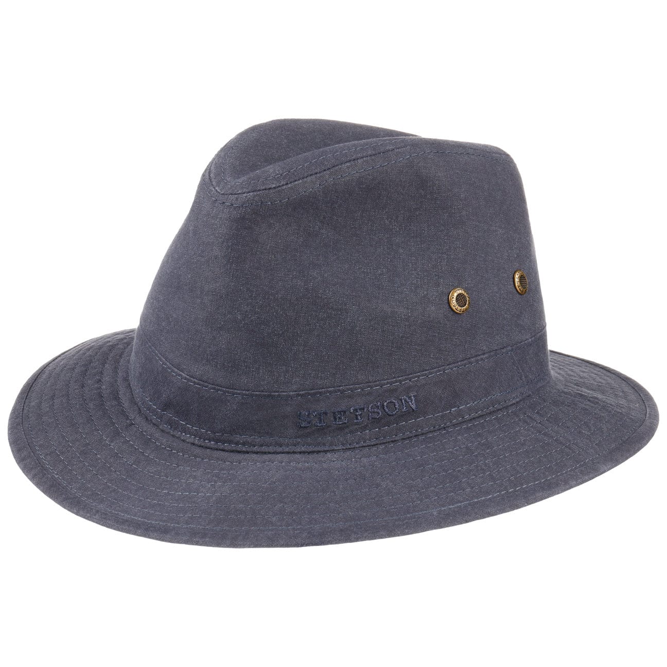 Stetson Organic Cotton Traveler Hat for Men & Women - Breathable Sun Protection for Outdoor Adventures, Hiking, and Beach Vacations