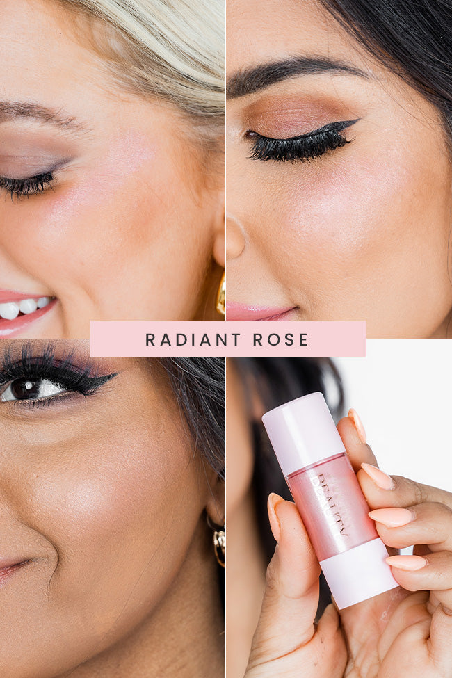 Pink Lily Beauty Radiant Bloom Blushing Drops - Radiant Rose Liquid Blush for Cheeks | Natural Glow Makeup | Perfect for Daytime & Night Out Looks | FINAL SALE