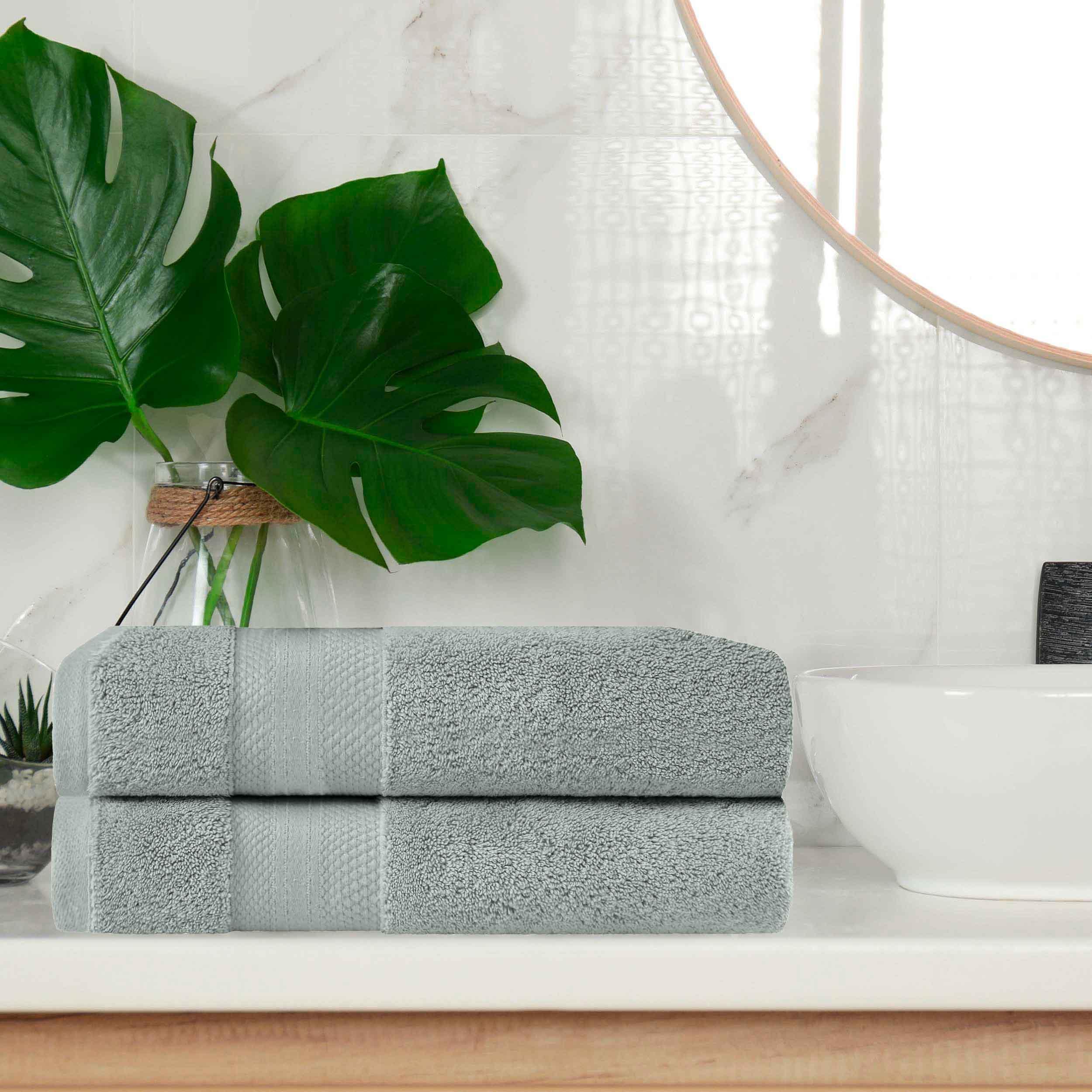 Premium 2-Piece Turkish Cotton Bath Towel Set - Ultra Soft, Highly Absorbent & Quick-Drying - Perfect for Spa, Bathroom & Luxury Home Use