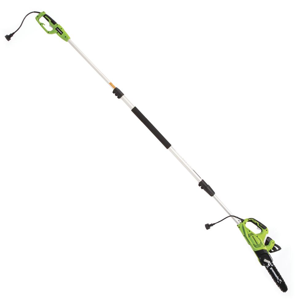 10.7 Amp 2-in-1 Corded Electric Pole Saw - Tree Trimming & Pruning Tool for Yard Maintenance and Landscaping