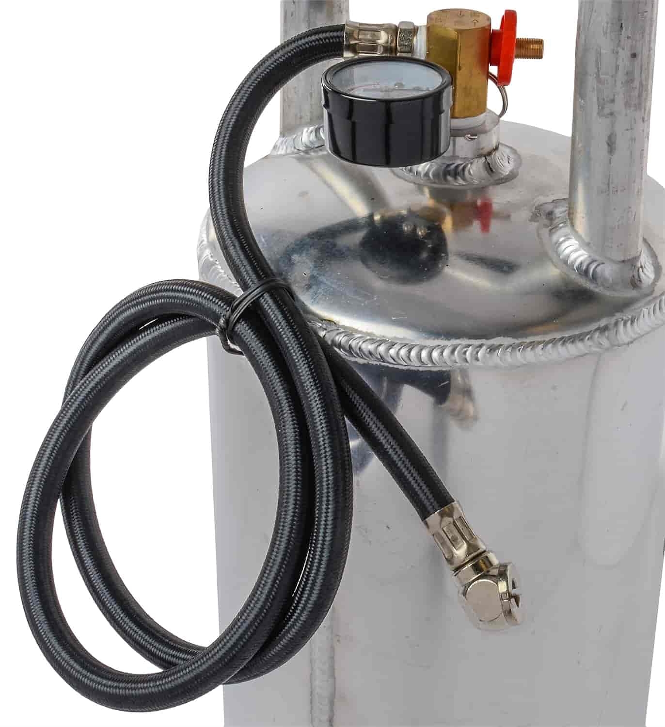 JEGS 3 Gallon Portable Aluminum Air Tank - 125 PSI Max Pressure with Gauge, 36