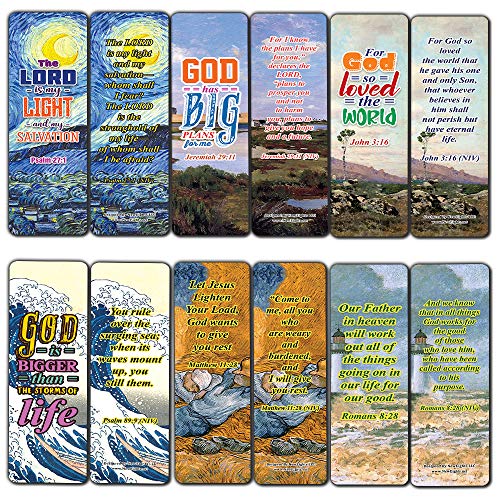 Scriptures Bookmarks - Paintings Art (60-pack)