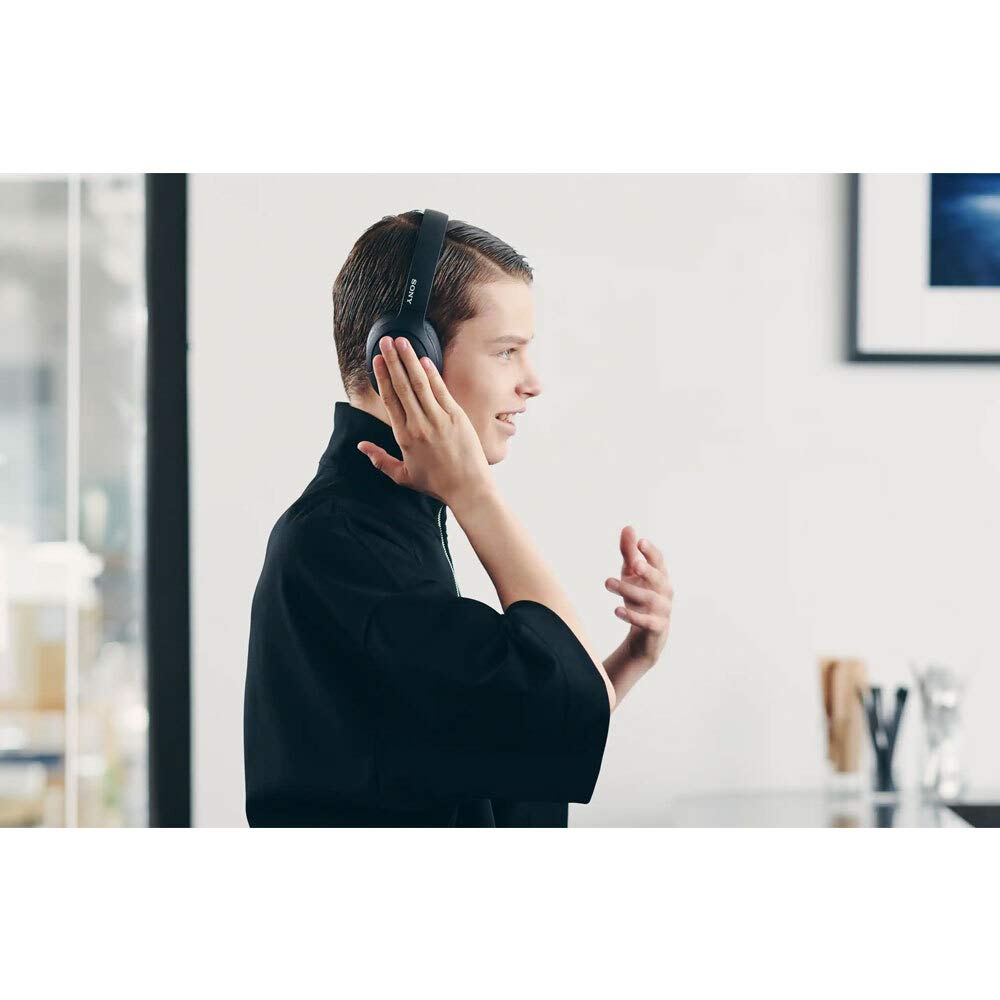 Sony WH-H910N h.ear on 3 Wireless Bluetooth Noise Cancelling Headphones with Mic - Black | Premium Sound for Travel, Work & Music Lovers