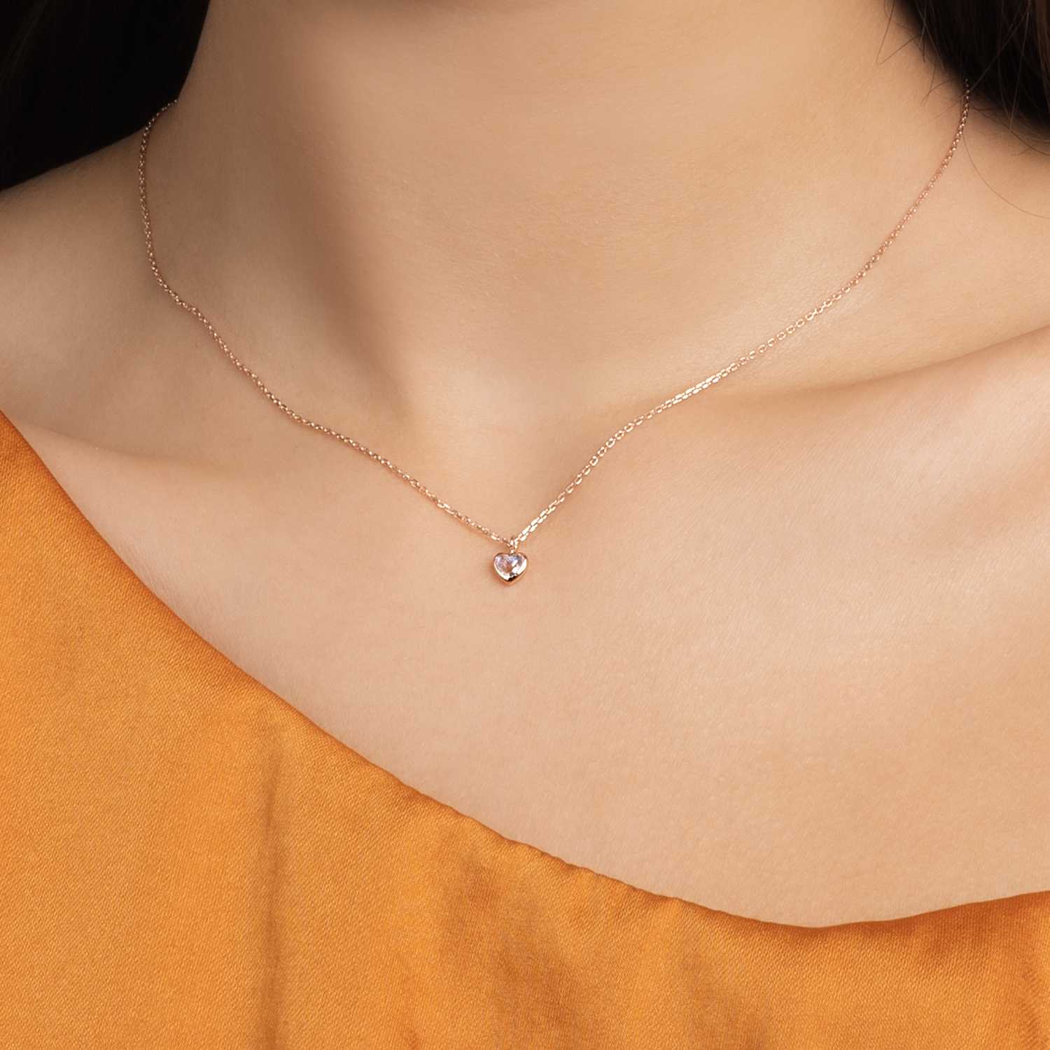 Rose Gold Darlene Necklace for Women - Elegant 18K Gold Plated Pendant Necklace Jewelry Gift for Her - Perfect for Valentine's Day, Anniversary & Special Occasions