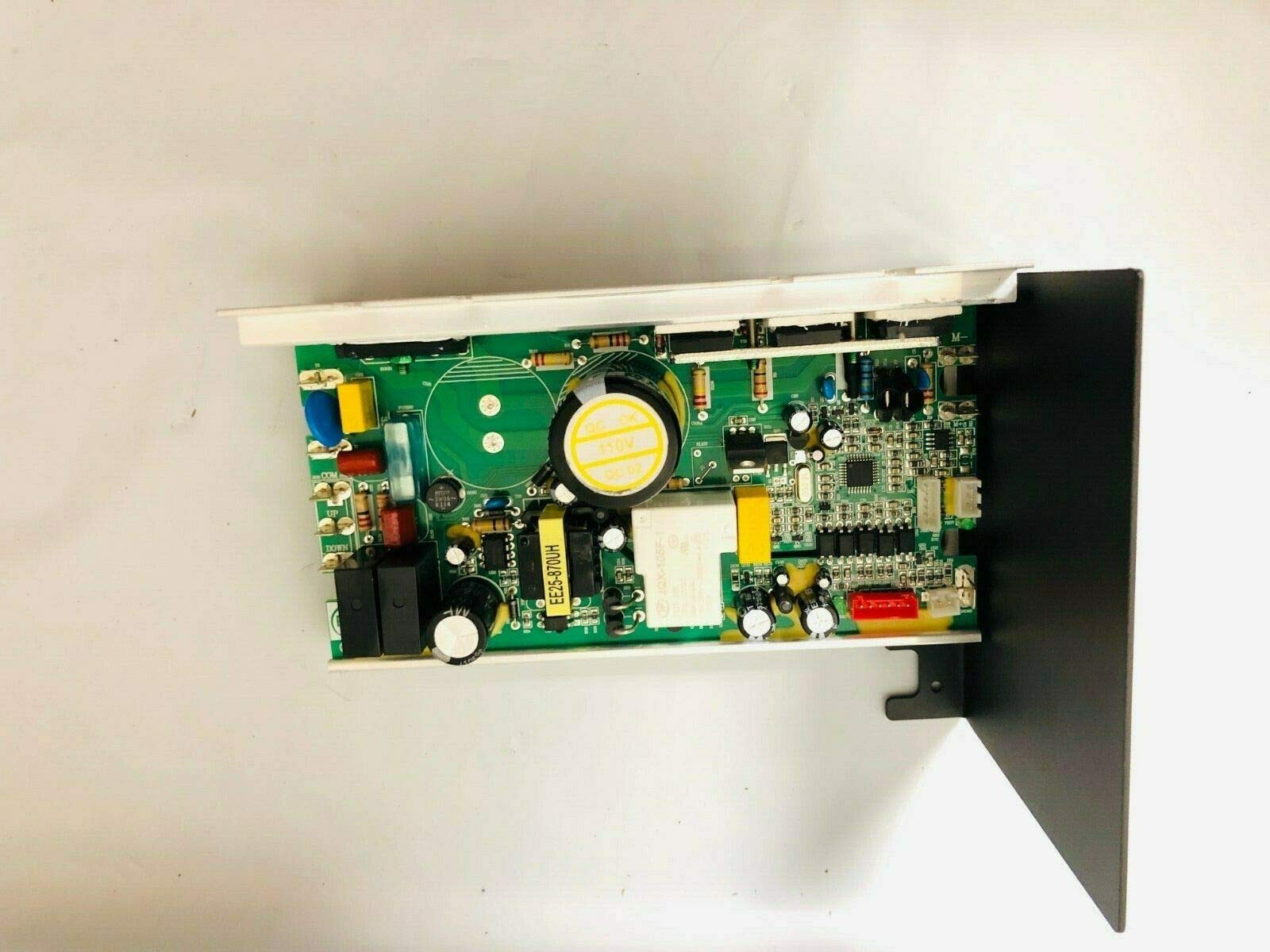 Original Title: Lower Motor Controller Board W/Plate CRD020109 Works with Sole Fitness F63 Treadmill   Optimized Title: **Sole Fitness F63 Treadmill Lower Motor Controller Board with Plate (CRD020109) - Replacement Part for Smooth Treadmill Operation at Home or Gym**