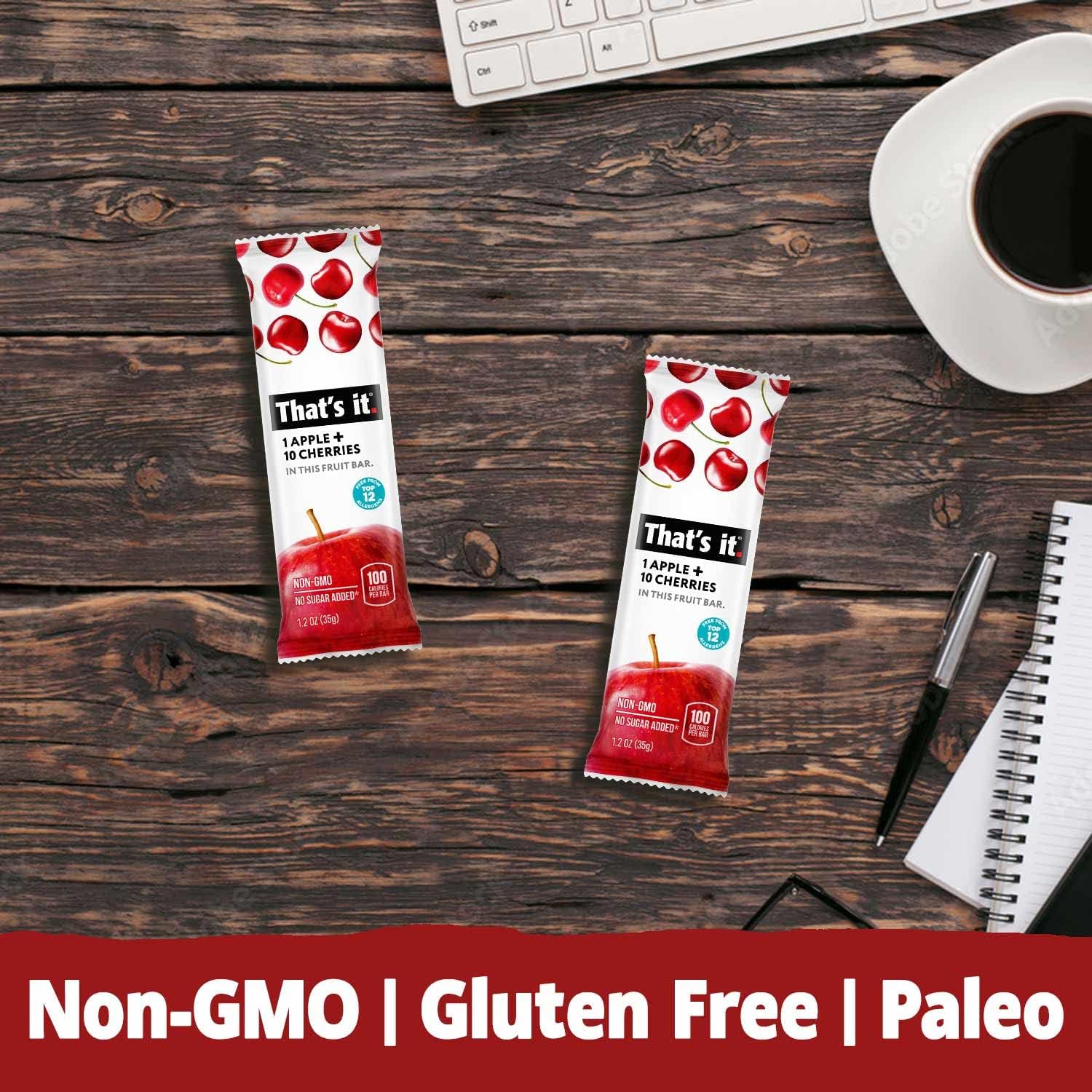 Healthy Fruit Snacks Gift Box (20 Pack) - 100% Natural, Gluten-Free, Vegan Fruit Bars Variety Pack | Perfect for Office Snacks, School Lunches & On-the-Go Energy Boost