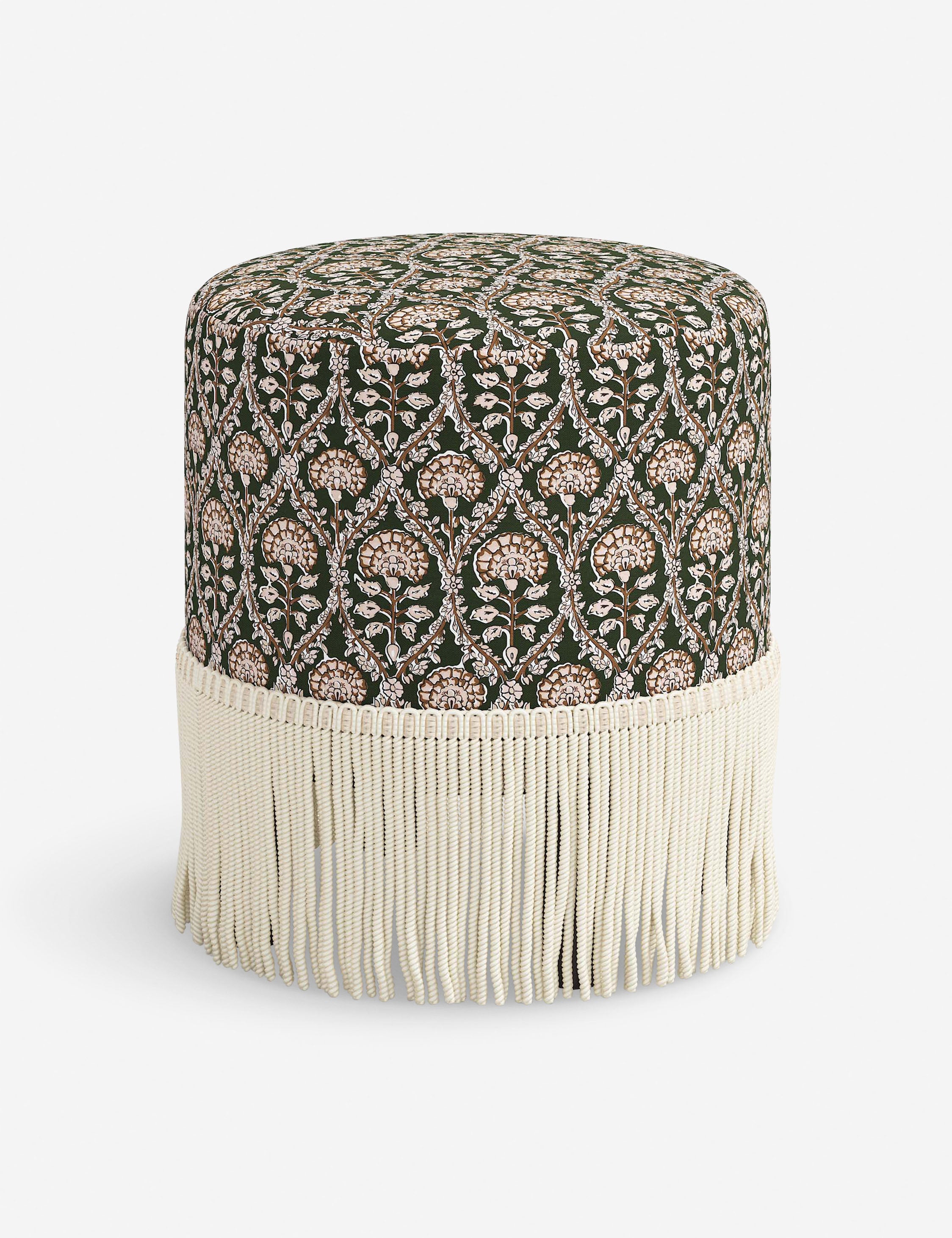 Olive Blockprint Floral