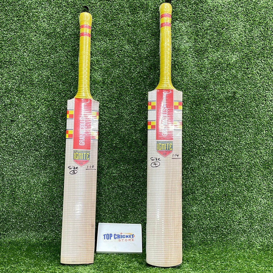 Gray Nicolls 2 Ignite English Willow Junior Cricket Bat - Premium Youth Cricket Equipment for Training & Matches