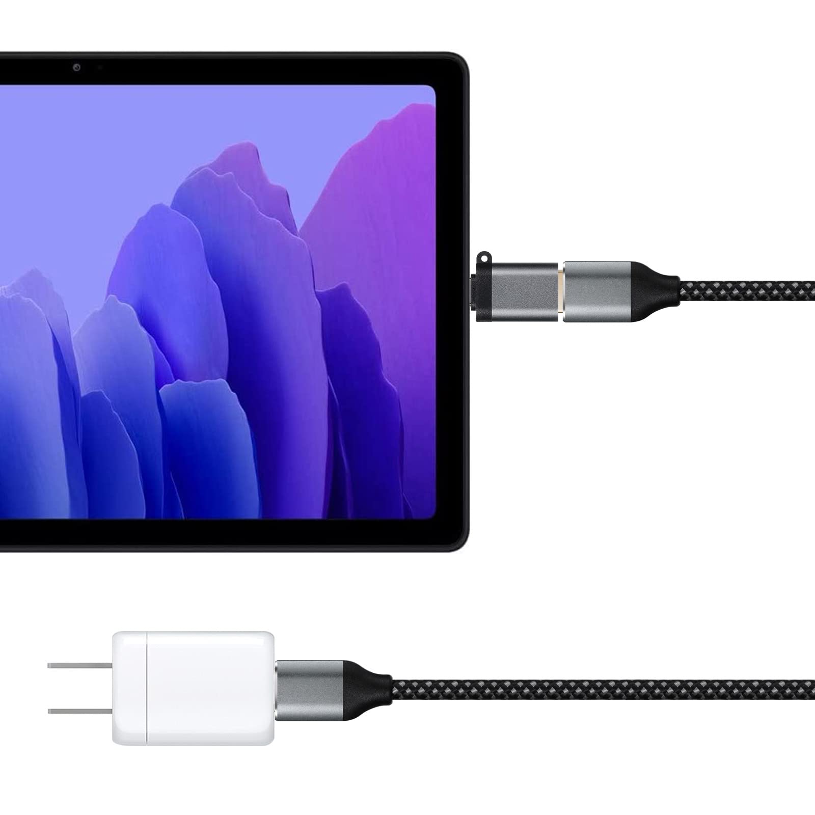 High-Speed USB 3.0 Cable (6.6ft) - USB A Male to USB A Female & USB C Adapter - Fast Charging Sync Cable for Phones, Printers, Laptops - Perfect for Home Office, Travel & Mobile Charging