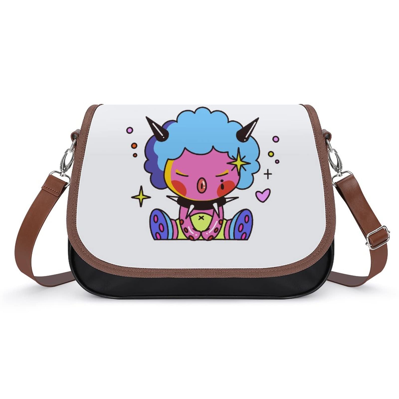 Stylish Medium Crossbody Bags for Women - Printed Shoulder Messenger Purse - Punk Octopus Design Satchel - Perfect for Daily Use, Travel & Casual Outings