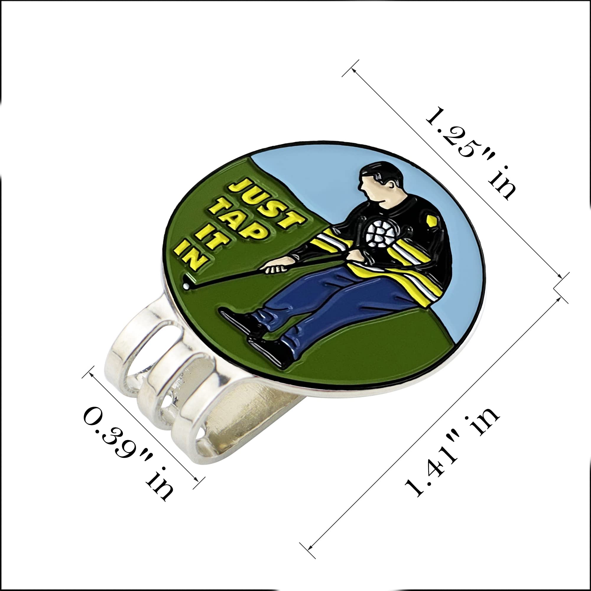 Magnetic Golf Ball Marker & Hat Clip - Funny Golf Accessories for Men - Perfect Golf Gifts for Golf Lovers - Ideal for Golf Course, Driving Range & Tournament Play