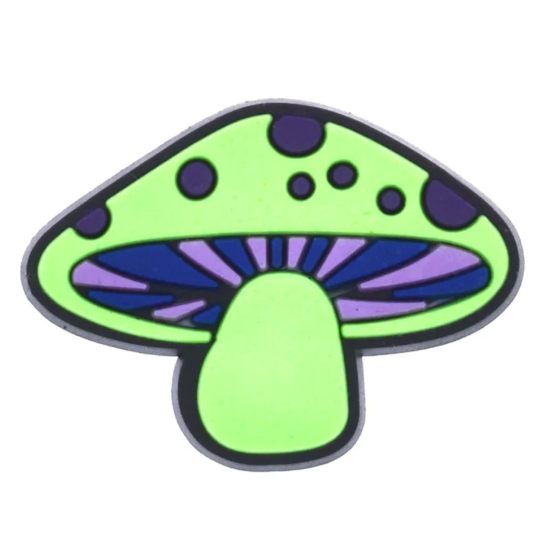 Mushroom Shoe Charms for Crocs - Cute Clog Decorations for Kids, Men & Women - Fun Shoe Accessories for Sandals, Jeans & Buckle Shoes - Perfect for School, Parties & Everyday Fashion