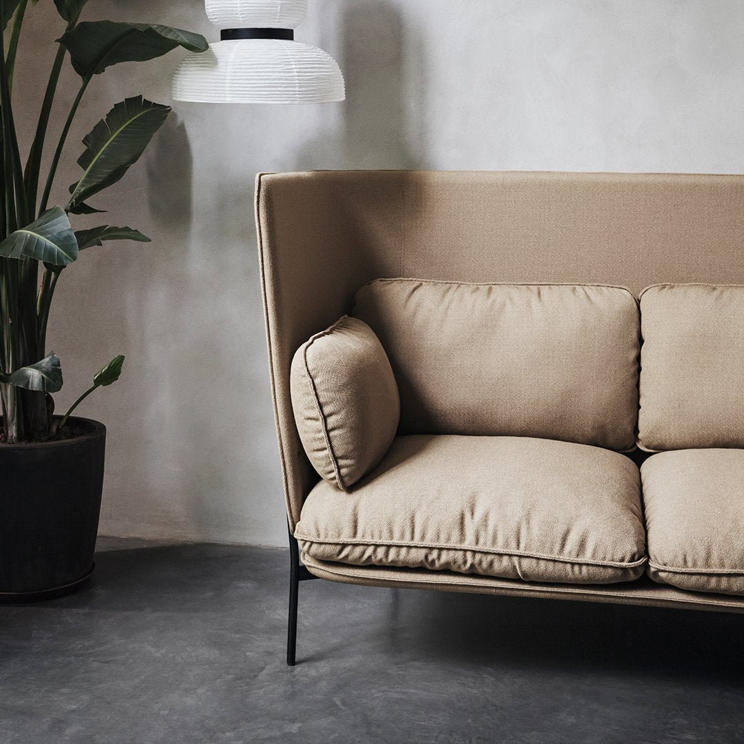 Cloud LN7 3-Seater High Back Sofa - Modern Comfort for Living Room, Lounge & Office - Soft Upholstery & Ergonomic Support