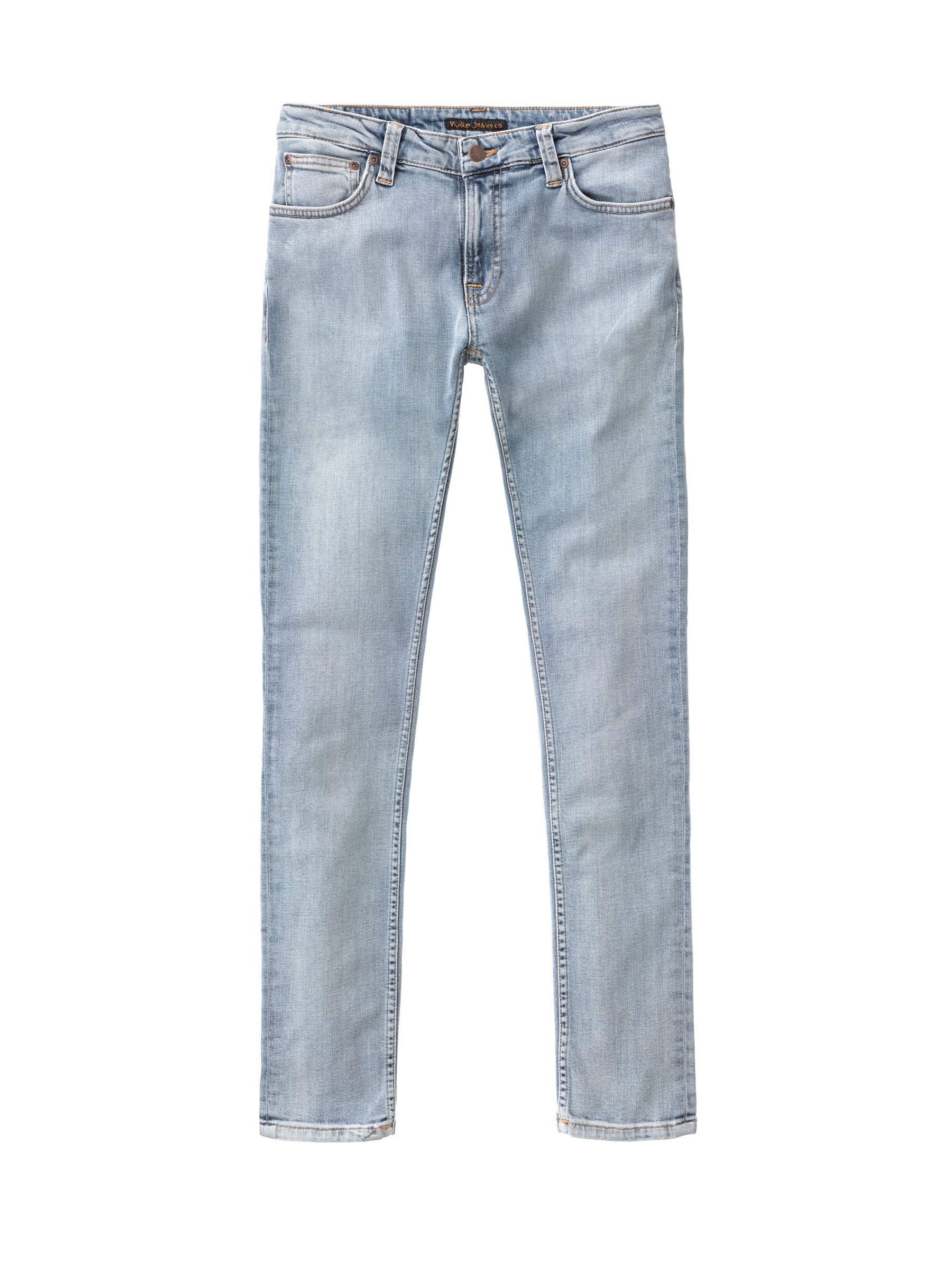 Nudie Jeans Women's Skinny Lin Indigo Victim - High Waist Stretch Denim Pants for Casual Wear & Everyday Outfits