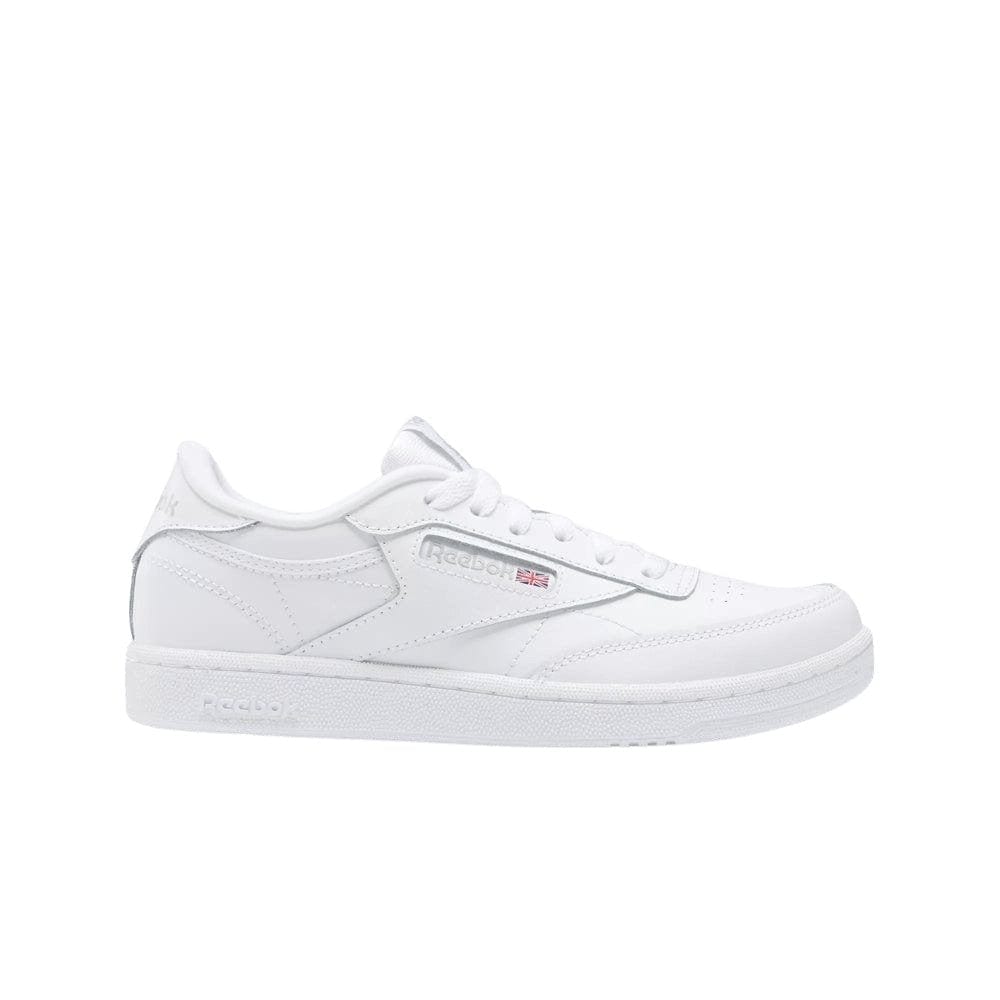 Reebok Junior Club C Triple White Sneakers - Classic Kids' Casual Shoes for School, Play & Everyday Wear