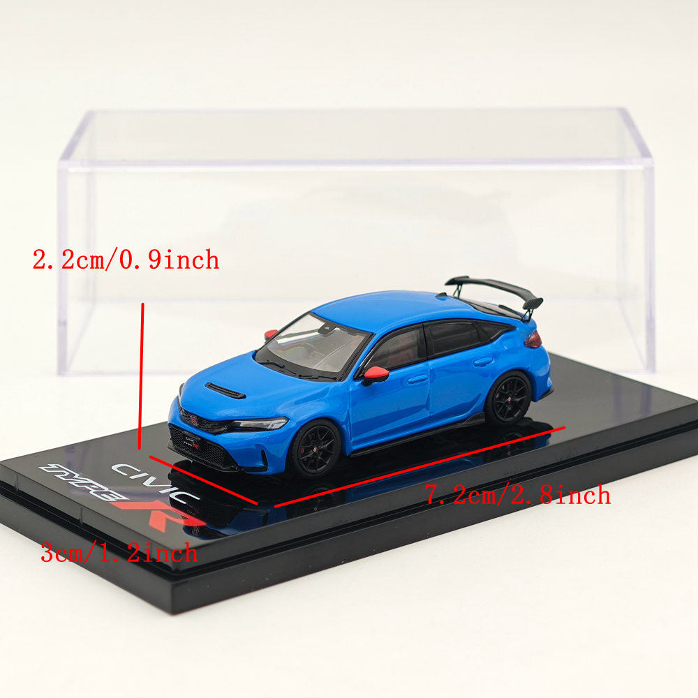 1/64 Scale Hobby Japan Honda Civic Type R (FL5) Blue Diecast Model Car - Collectible Miniature Vehicle for Display, Gifts & Racing Enthusiasts