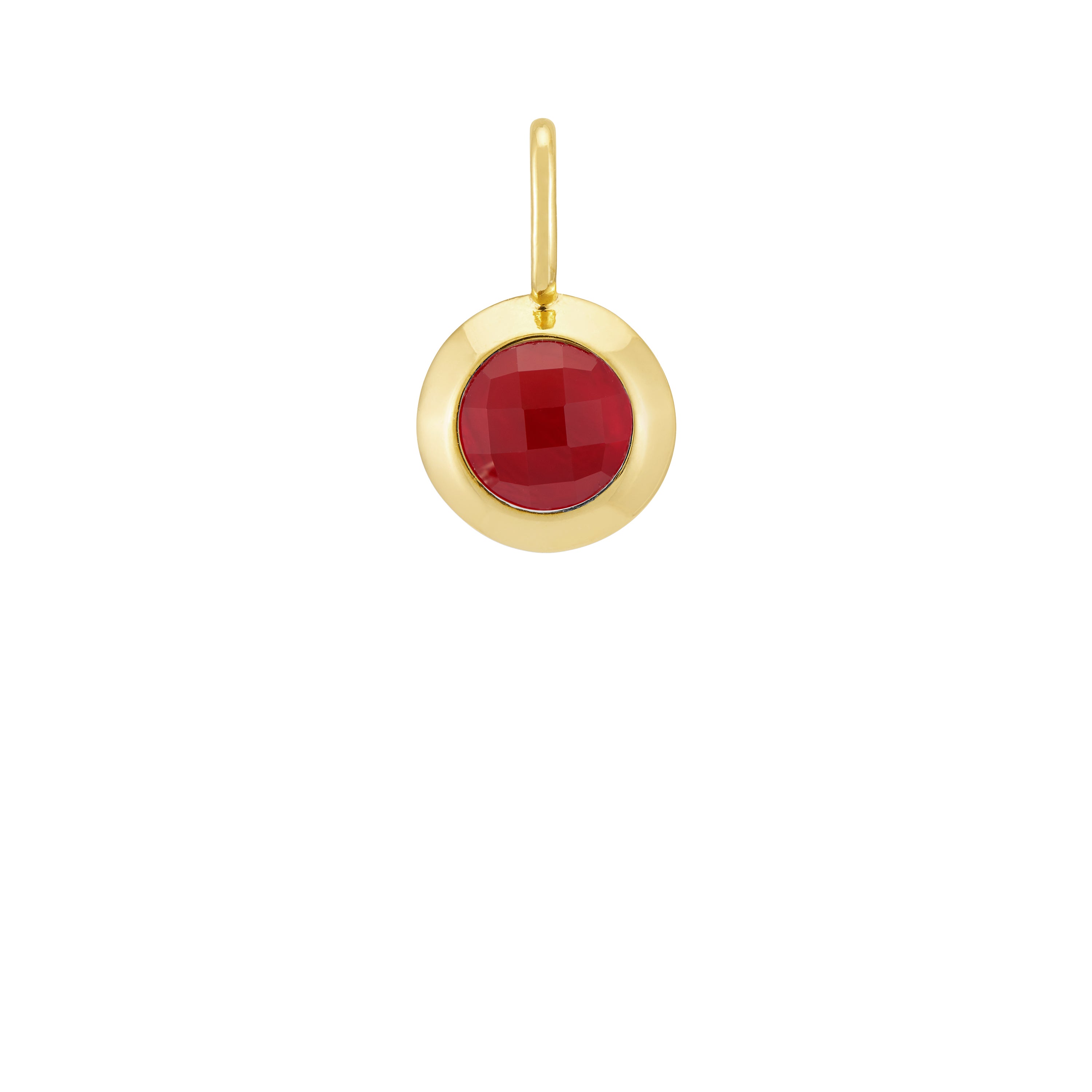 Genuine January Birthstone Garnet Charm Pendant - Perfect for Necklaces, Bracelets & Jewelry Making - Ideal Gift for Birthdays, Anniversaries & Special Occasions
