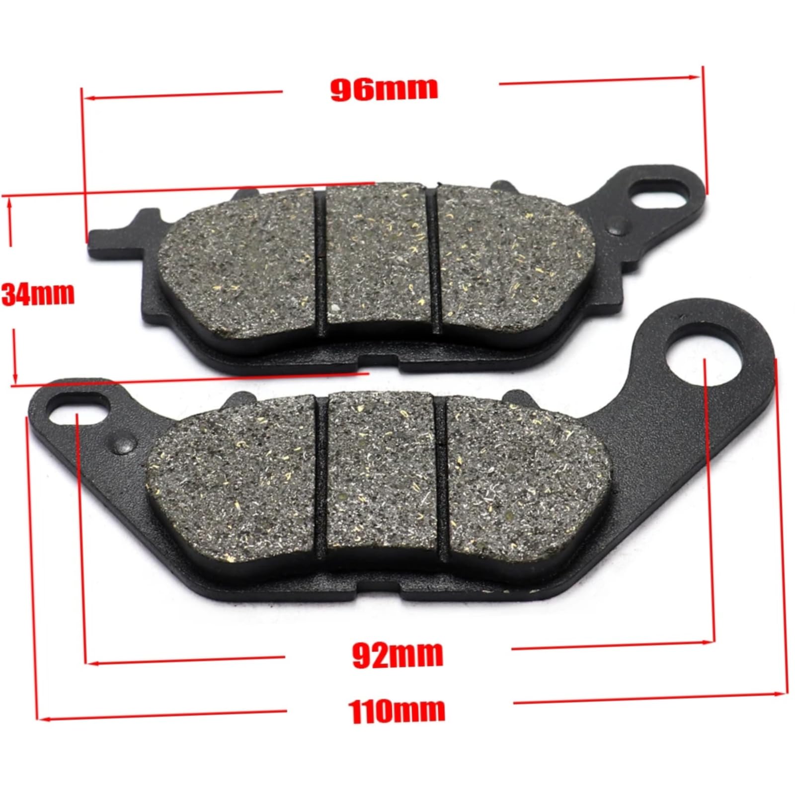 YBR125 Disc Brake Pads Front & Rear - Compatible with 2007 JYM Motorcycle - High Performance Braking System - Perfect for City Commuting & Off-Road Adventures