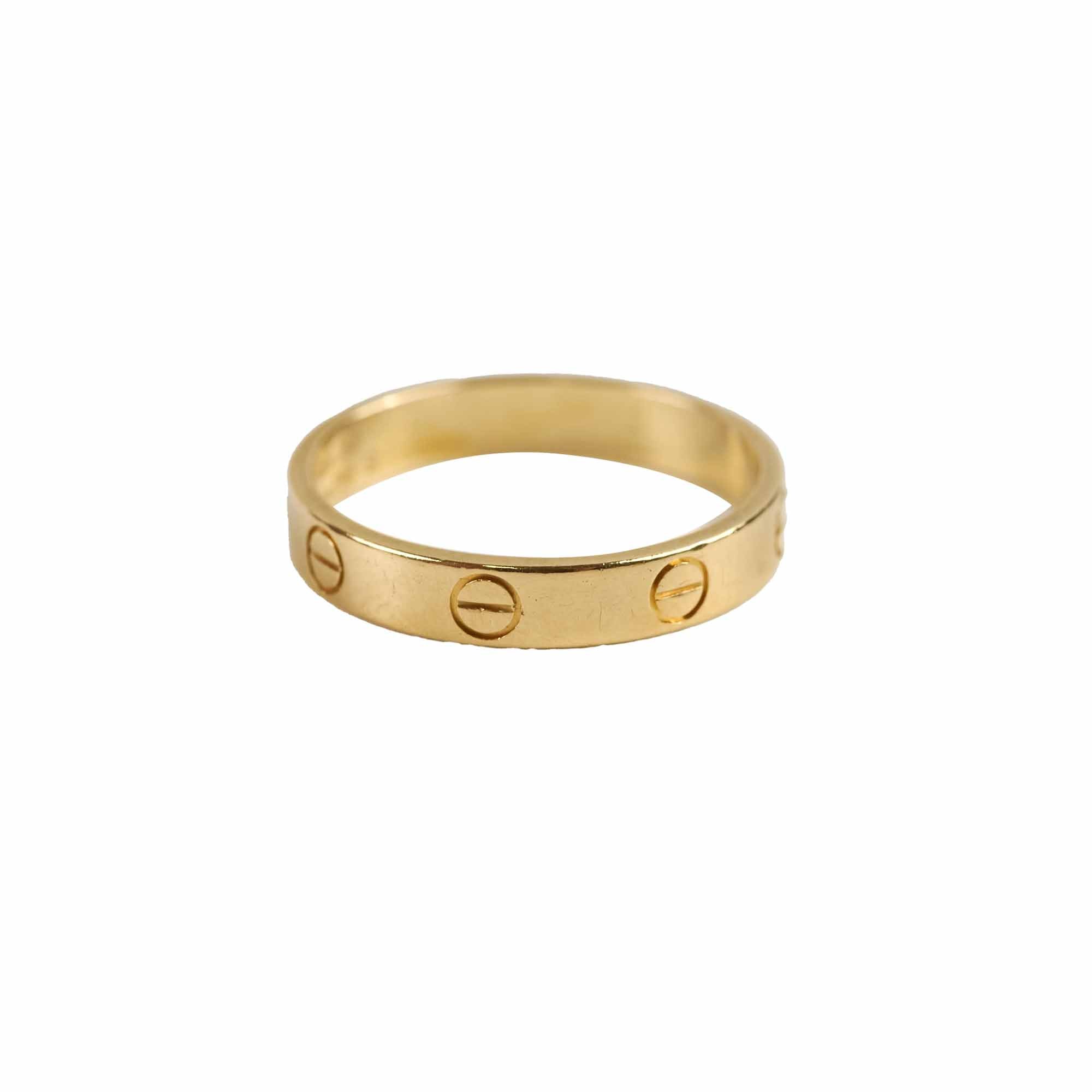 Cartier Love Ring 18K Yellow Gold Size 57 - Luxury Wedding Band for Women & Men, Perfect for Anniversaries & Romantic Gifts
