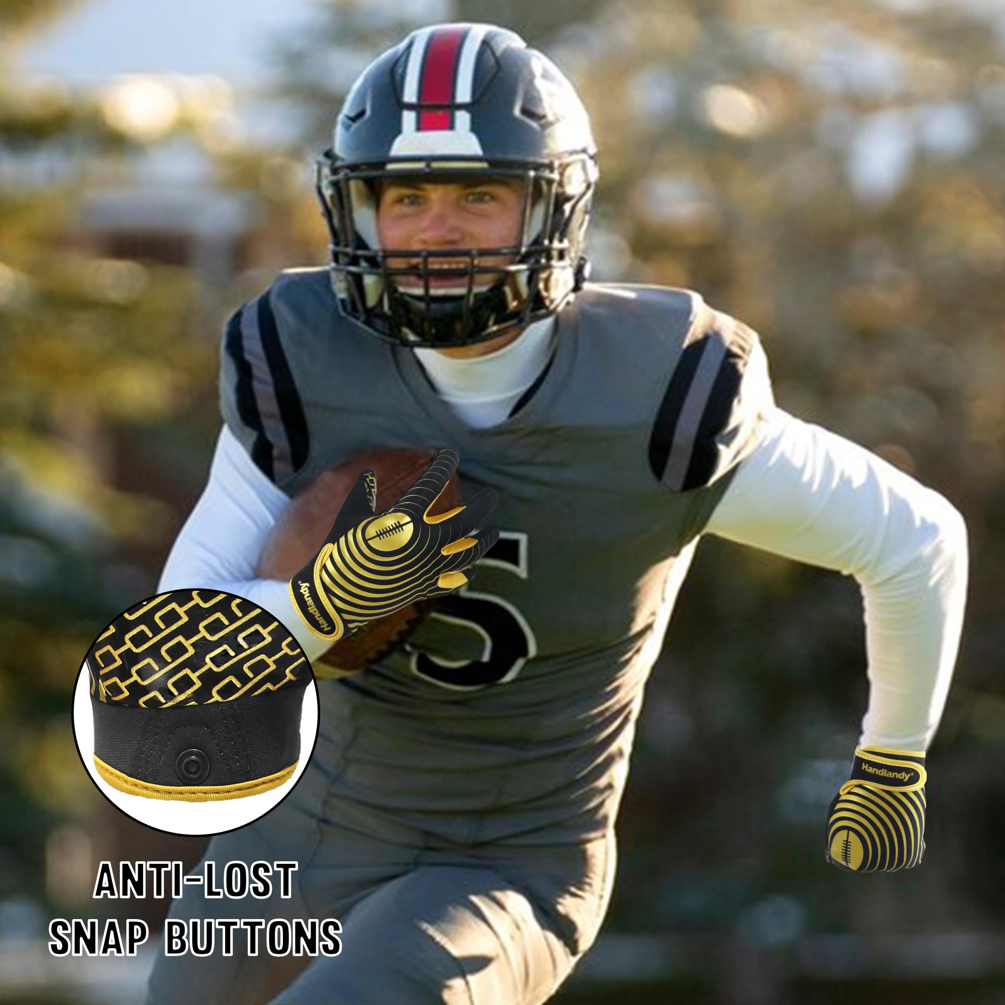 Best Sticky Football Gloves for Men & Youth - Wide Receiver Gloves with Superior Grip - Perfect for Training, Games & Football Gifts