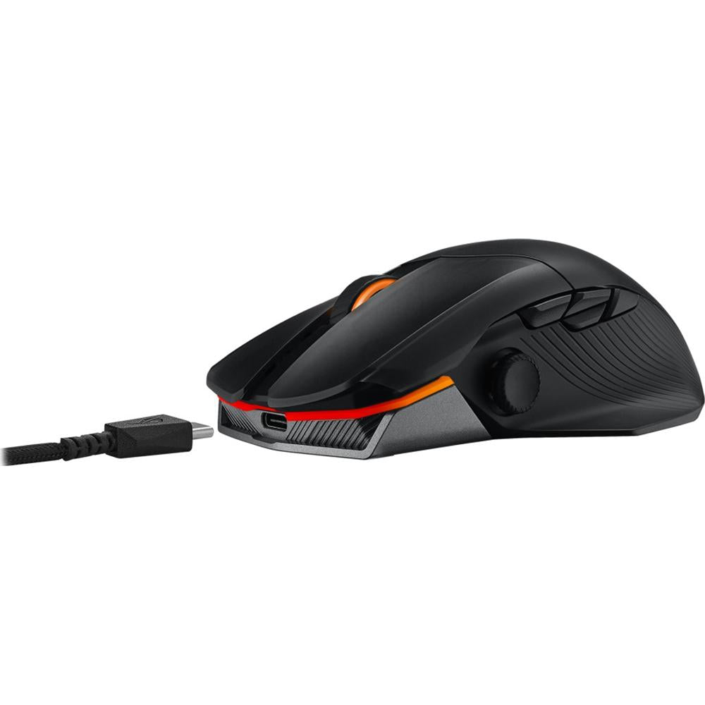 ASUS ROG Chakram X Wireless Gaming Mouse - 16,000 DPI, Bluetooth & 2.4GHz, Ergonomic Design for PC Gamers - Perfect for FPS, MOBA & Esports Tournaments