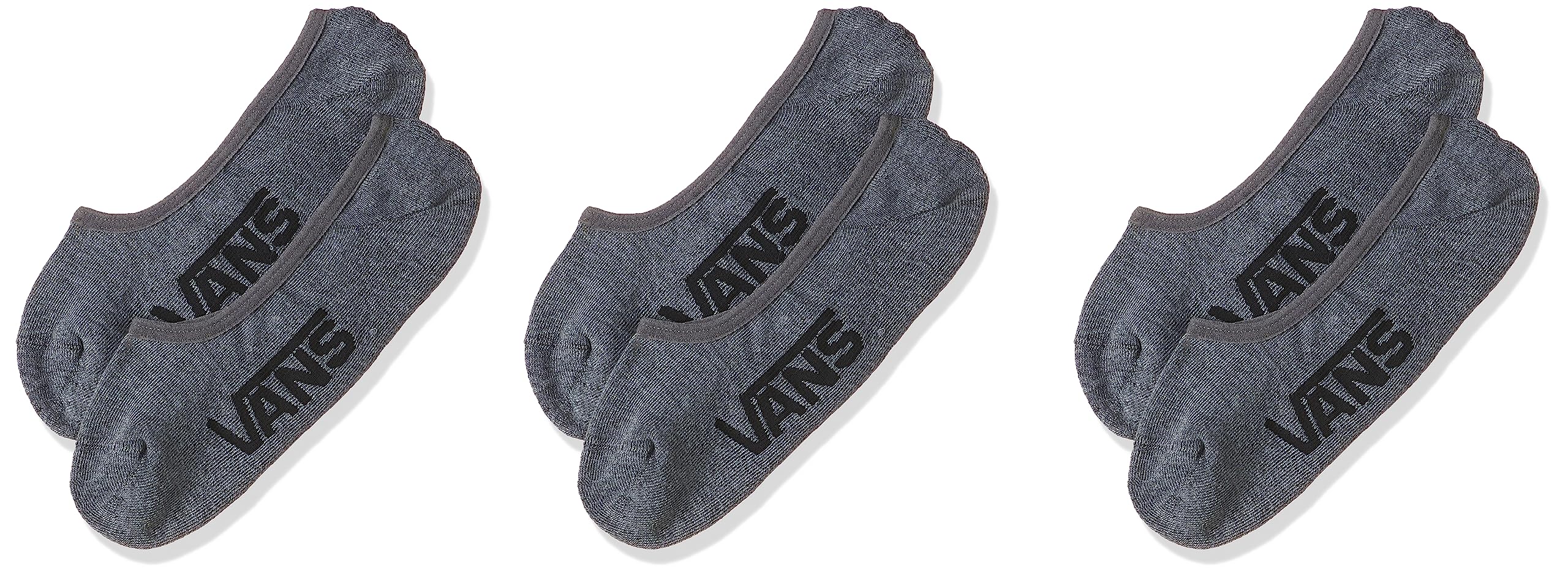 Vans Classic Super No Show 3-Pack Socks - Low Cut Invisible Socks for Men & Women - Perfect for Sneakers, Loafers & Casual Shoes