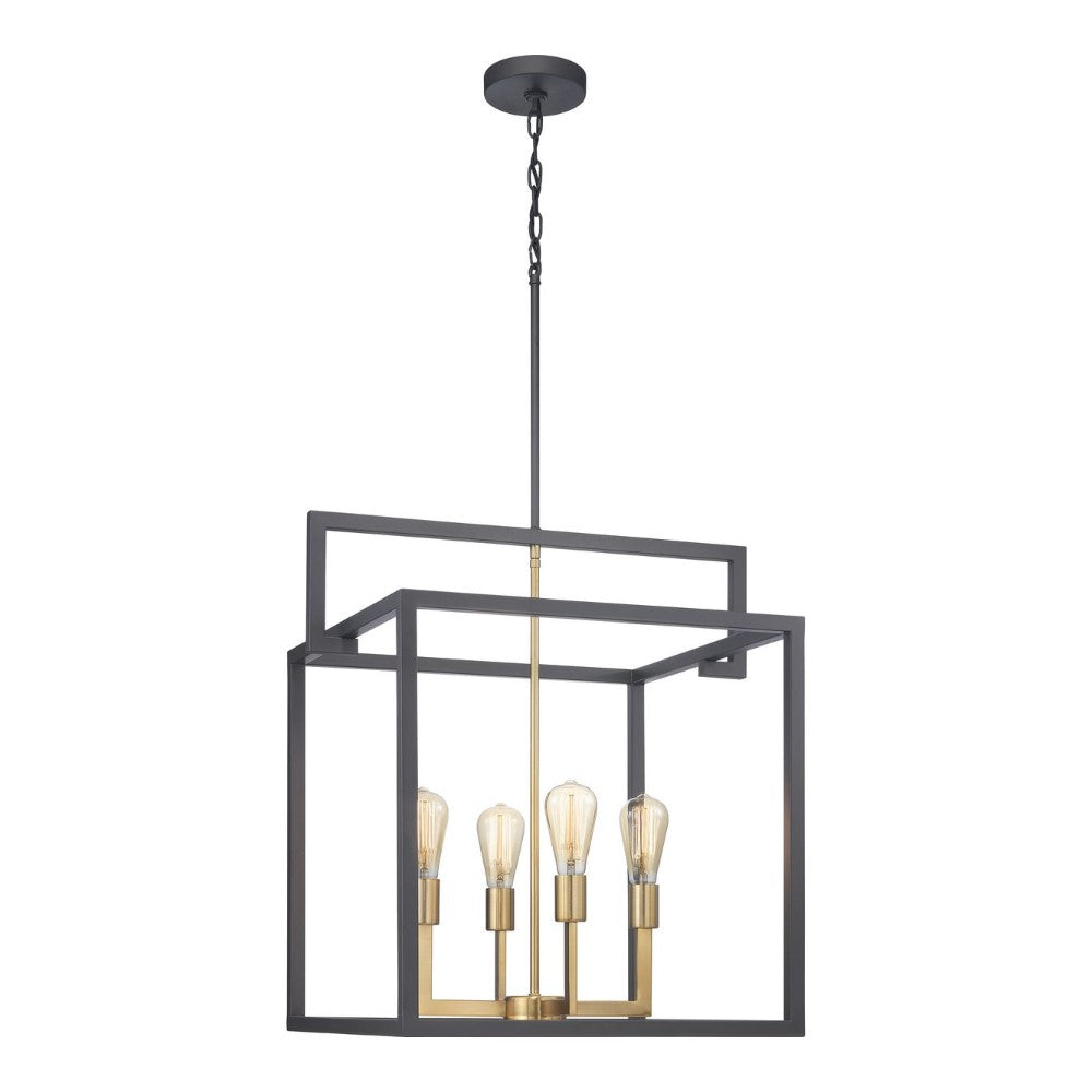Draper 4-Light Modern Pendant Lighting Fixture - Perfect for Kitchen Island, Dining Room & Living Room Ceiling Decor