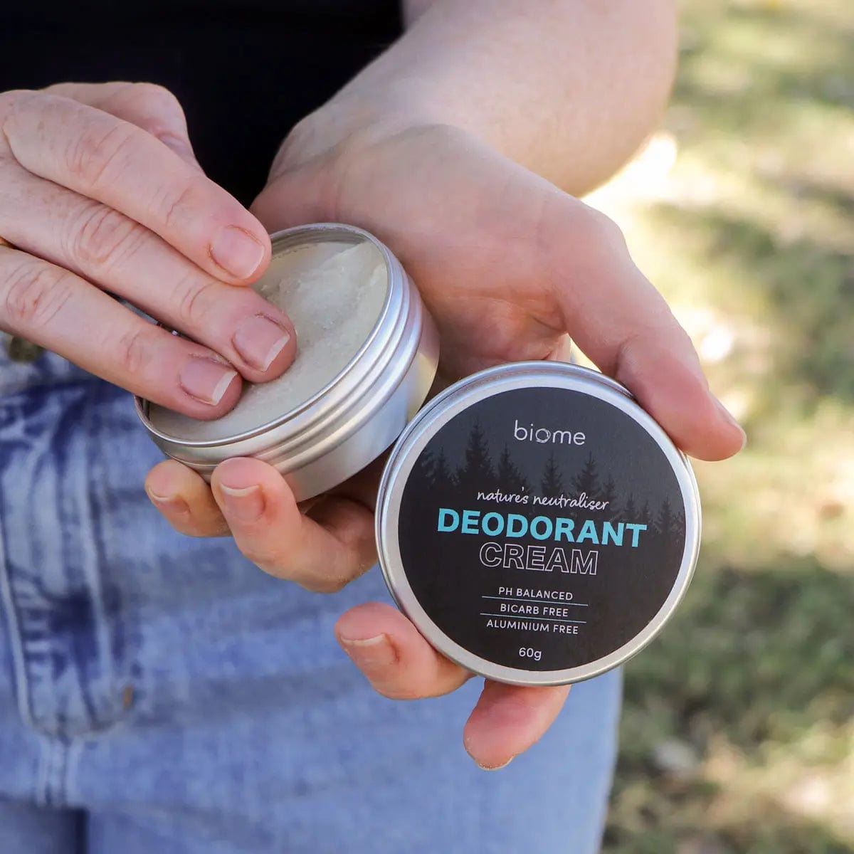 Biome Natural Deodorant Cream - Aluminum-Free, Organic & Vegan for Sensitive Skin | Fresh All-Day Protection for Workouts & Daily Use