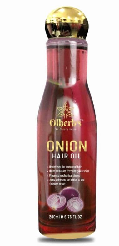 Onion Oil 200ml - Natural Hair Growth & Scalp Treatment for Thicker, Healthier Hair - Perfect for Daily Hair Care & Scalp Massage