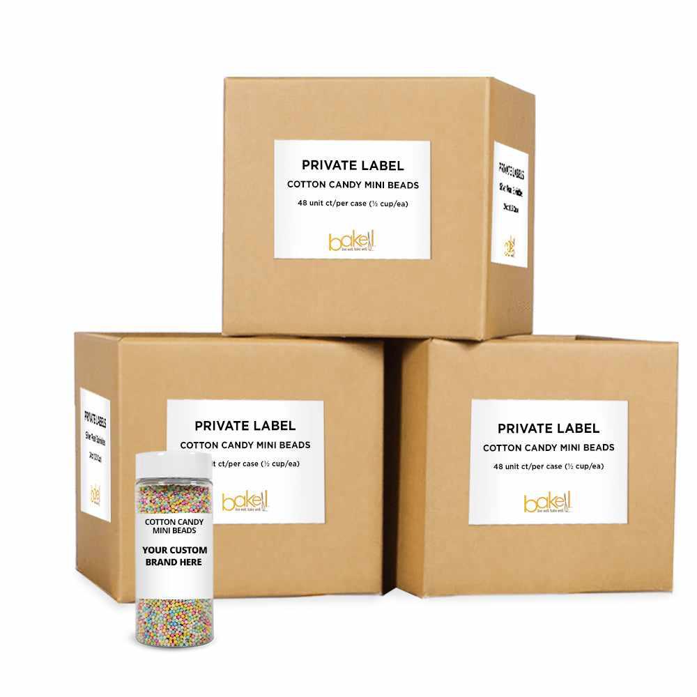 Premium Cotton Candy Mini Sprinkle Beads - Bulk 48-Pack for Baking & Dessert Decor | Private Label | Perfect for Cupcakes, Cookies & Cake Toppings
