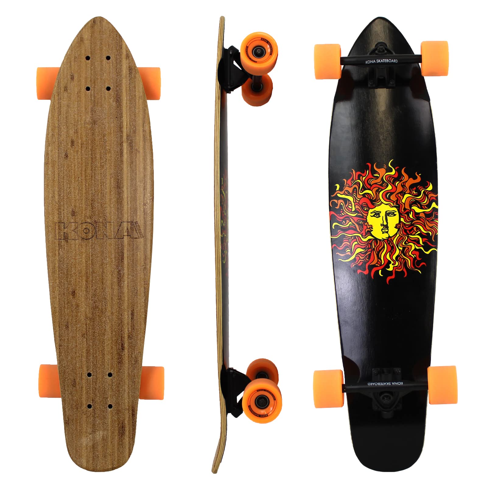 Original Sun Series Cruiser Complete Skateboard - 22 Inch Maple Deck Skateboard for Adults & Teens - Perfect for Commuting, Campus Riding & Street Skating