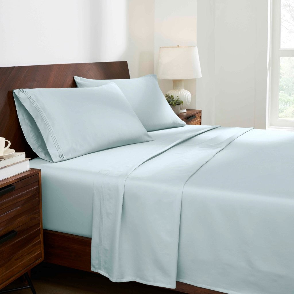 Premium 1000 Thread Count Egyptian Cotton Sheet Set - Eco-Friendly, Breathable & Hypoallergenic - Perfect for Luxury Bedding & Hot Sleepers