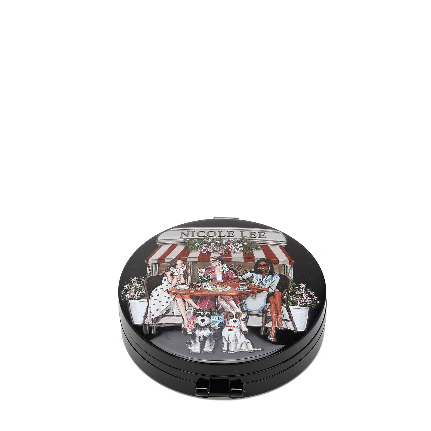 Portable Compact Trifold LED Mirror with Touch Control - Perfect for Travel, Makeup, and Vanity Use