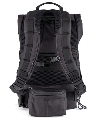 Jasper 2.0 Medium Rolltop Backpack - 7.5L & 9L Capacity - Waterproof Black Hiking Backpack for Men & Women - Perfect for Outdoor Adventures, Travel & Daily Commute