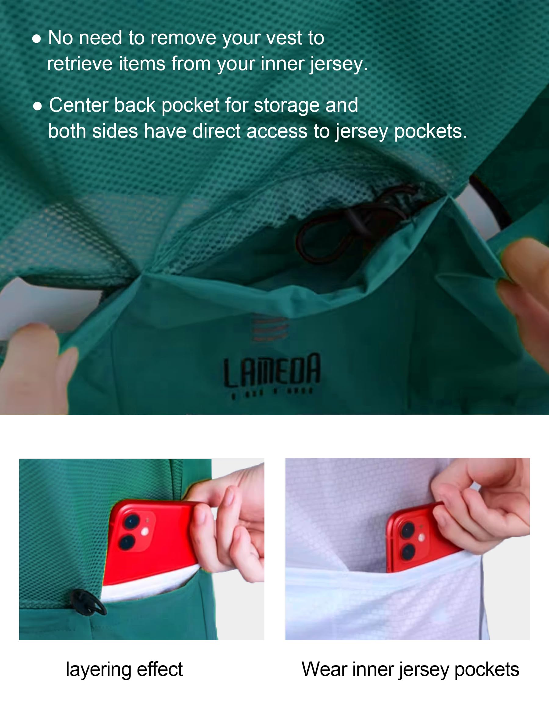 Men's & Women's Windproof Cycling Jacket - Lightweight, Packable Bicycle Windbreaker for Outdoor Sports & Commuting