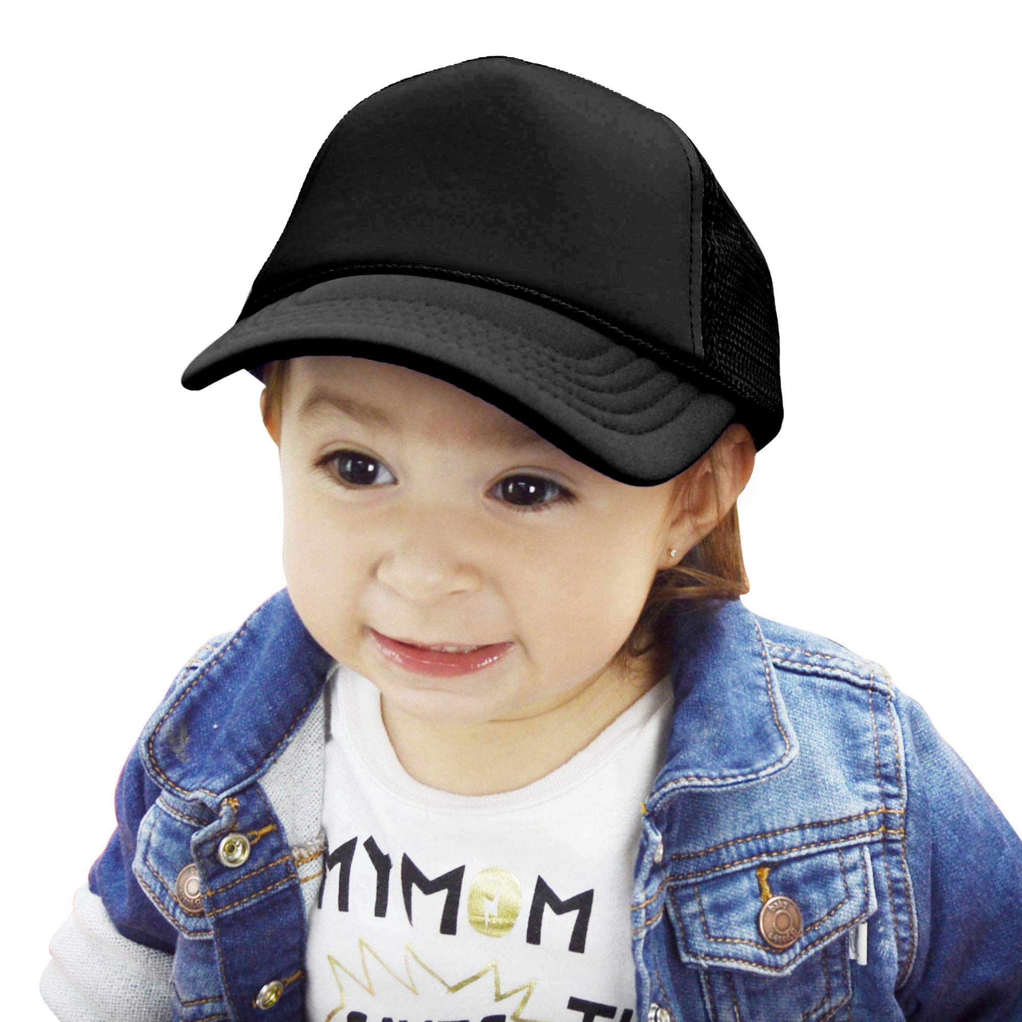 DALIX 12-Pack Infant Trucker Hats for Baby Boys & Girls - Breathable Mesh Baseball Caps for Newborns & Toddlers - Perfect for Outdoor Play, Beach Trips & Family Photos