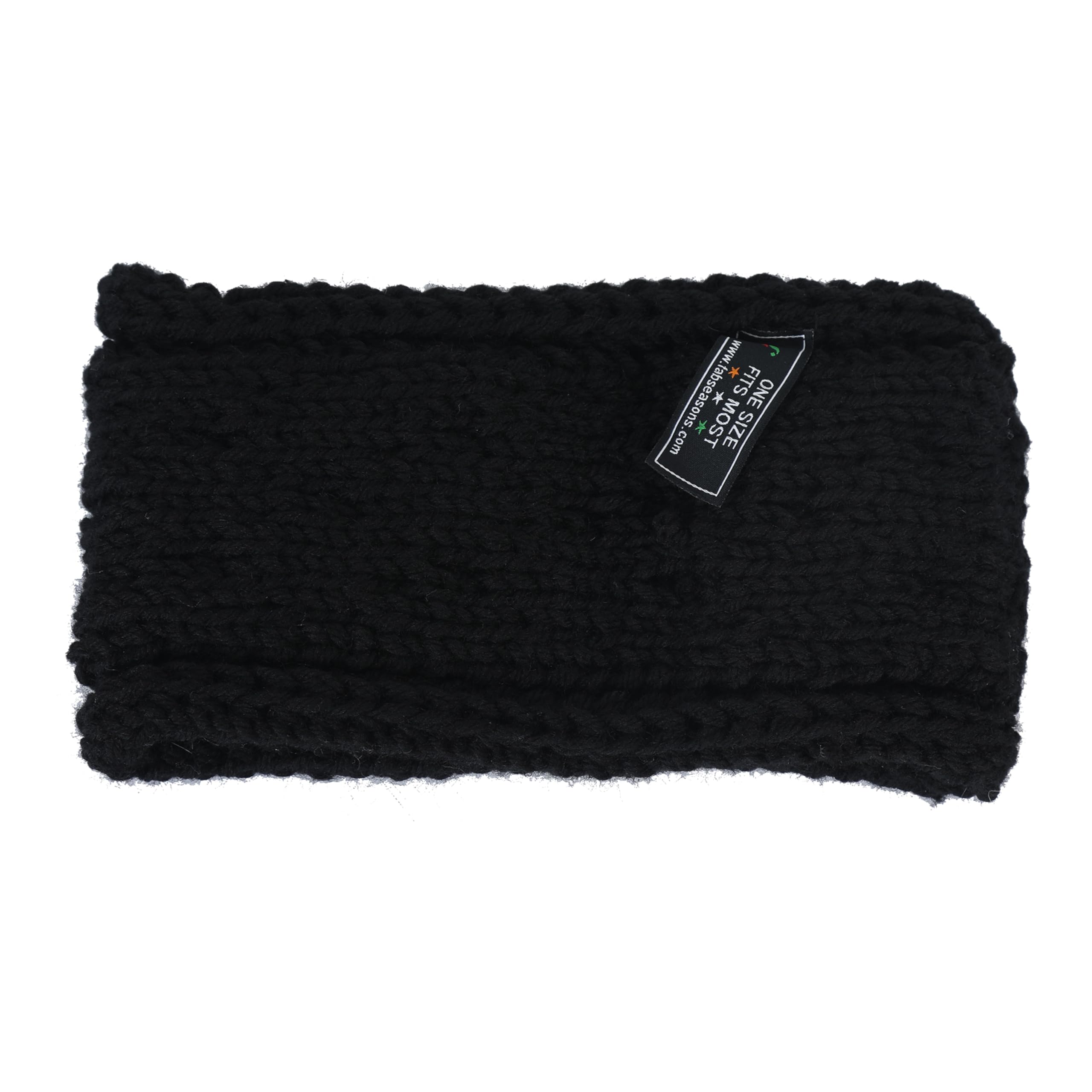 FabSeasons Acrylic Woolen Skull Stretch Headband - Winter Ear Warmer & Fashion Hair Accessory for Women & Girls - Perfect for Skiing, Snowboarding & Cold Weather Activities