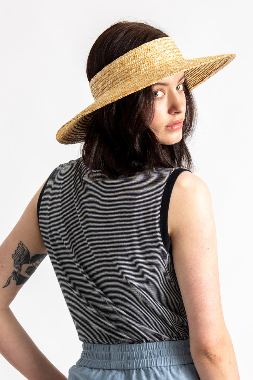 Joanna Visor Tan - Stylish Sun Visor for Women, Perfect for Driving, Golf, and Outdoor Activities