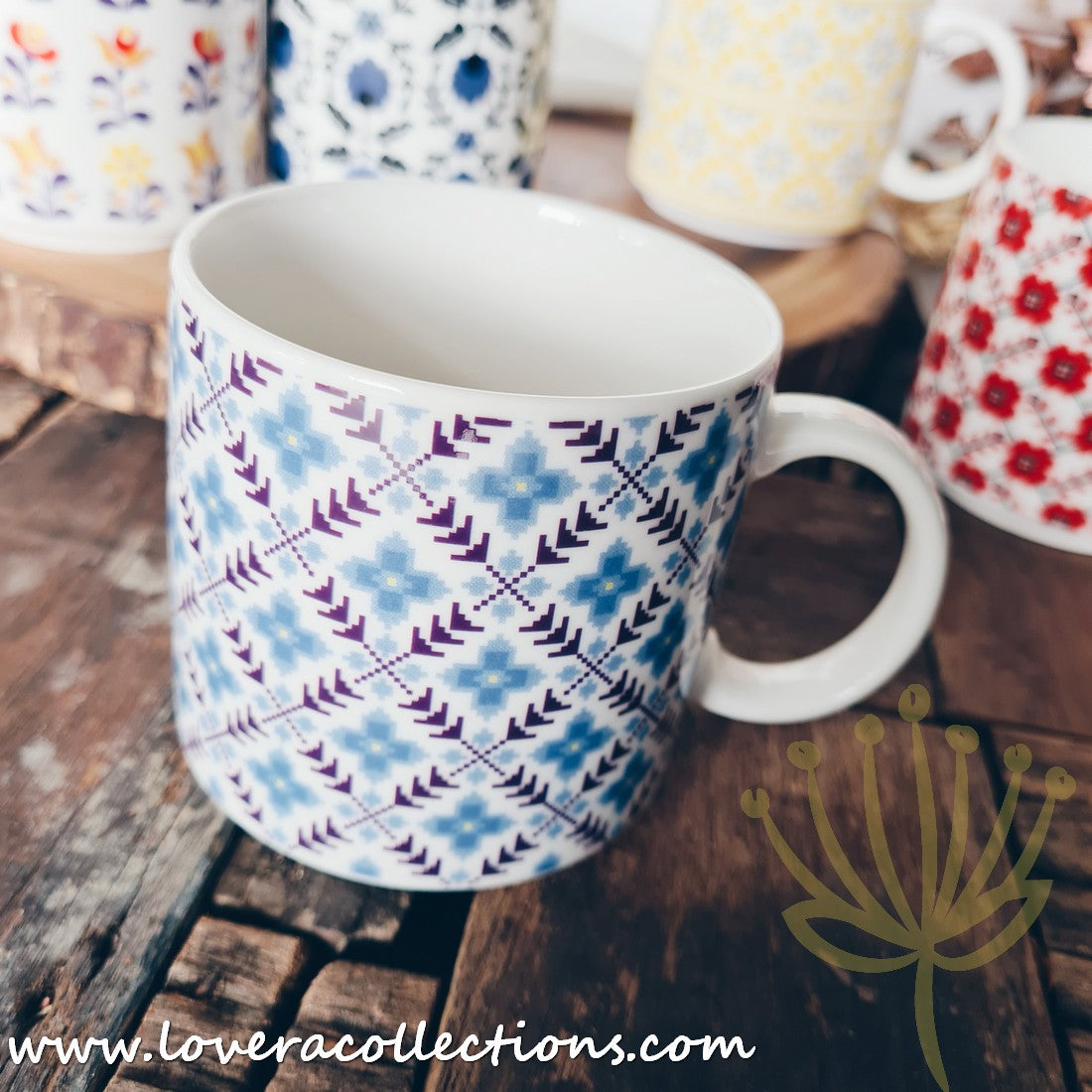 Japanese Fabric Gift Set with Matching Mugs - 65% Off Clearance Sale - Perfect for Home Decor, Tea Time & Thoughtful Presents