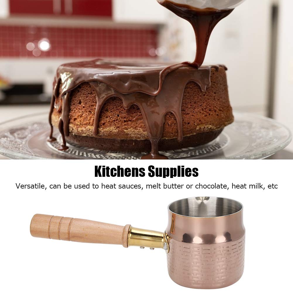 Premium Stainless Steel Butter Warmer & Measuring Pan - Thickened Milk Pot for Melting Butter, Chocolate, Sauces - Ideal for Restaurants, Kitchens & Home Baking Use