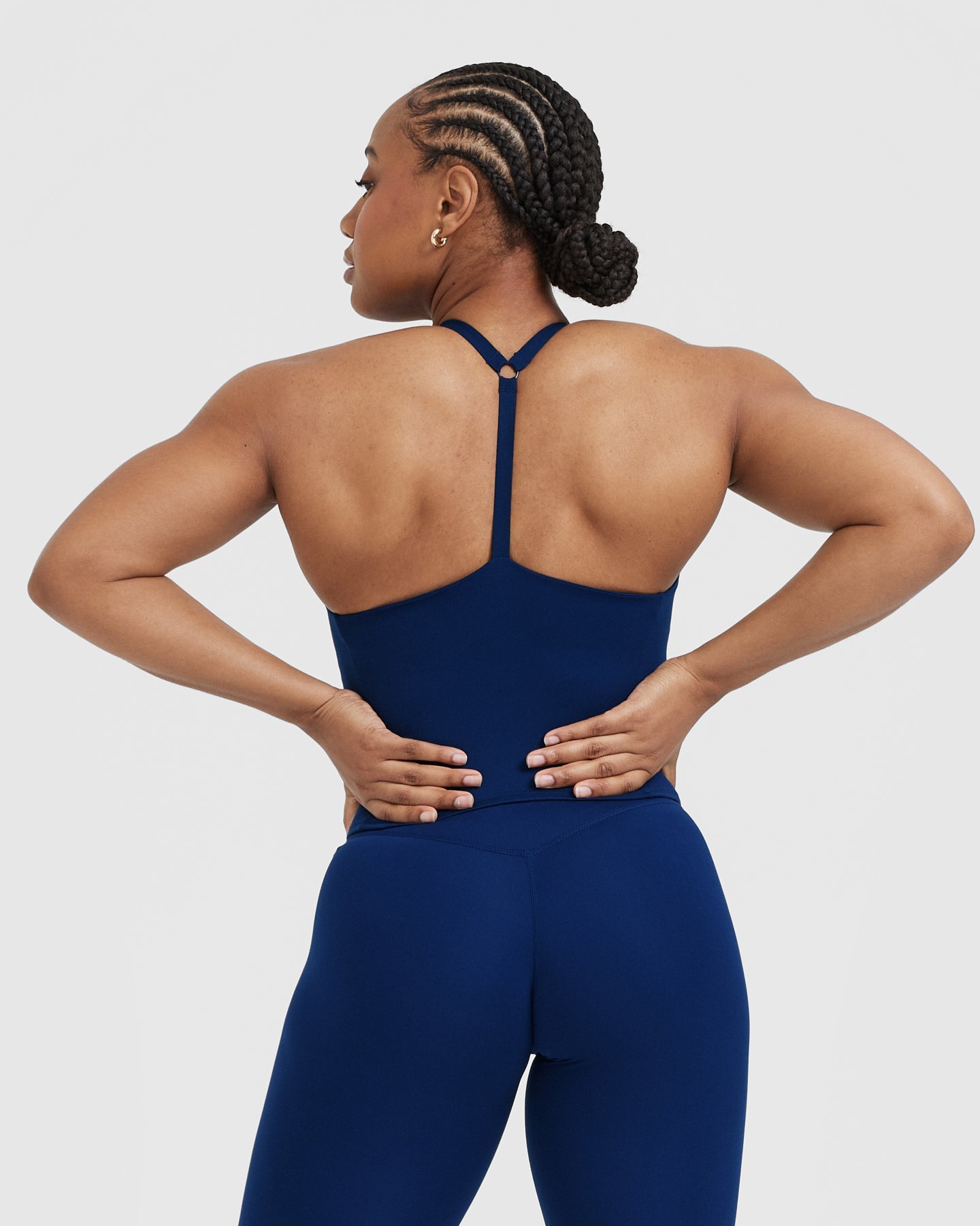 Timeless Square Neck Mid Vest for Women - Elegant Sleeveless Layering Piece in Midnight Blue | Perfect for Office Wear, Casual Outfits & Summer Styling