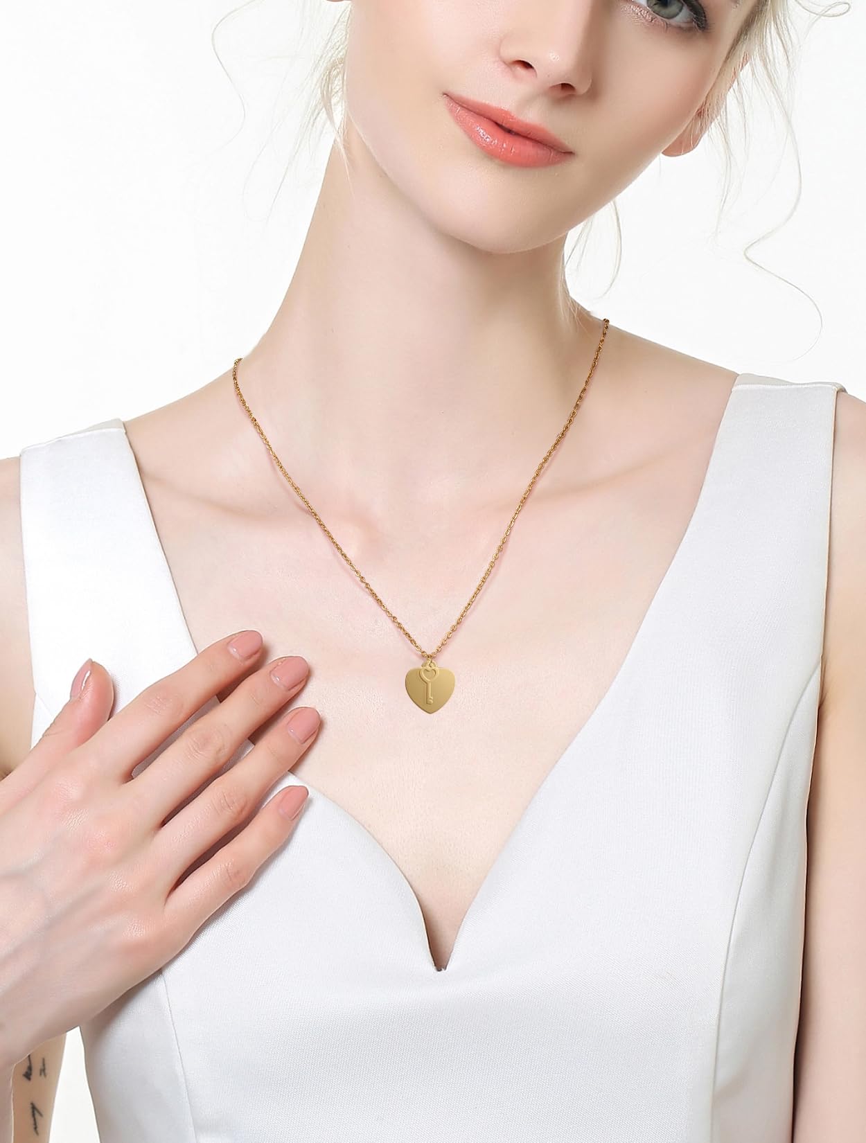 18K Gold-Plated Layered Pendant Necklace for Women & Teen Girls - Elegant Fashion Jewelry Gift for Birthday, Anniversary & Special Occasions | Perfect for Date Night, Parties & Everyday Wear