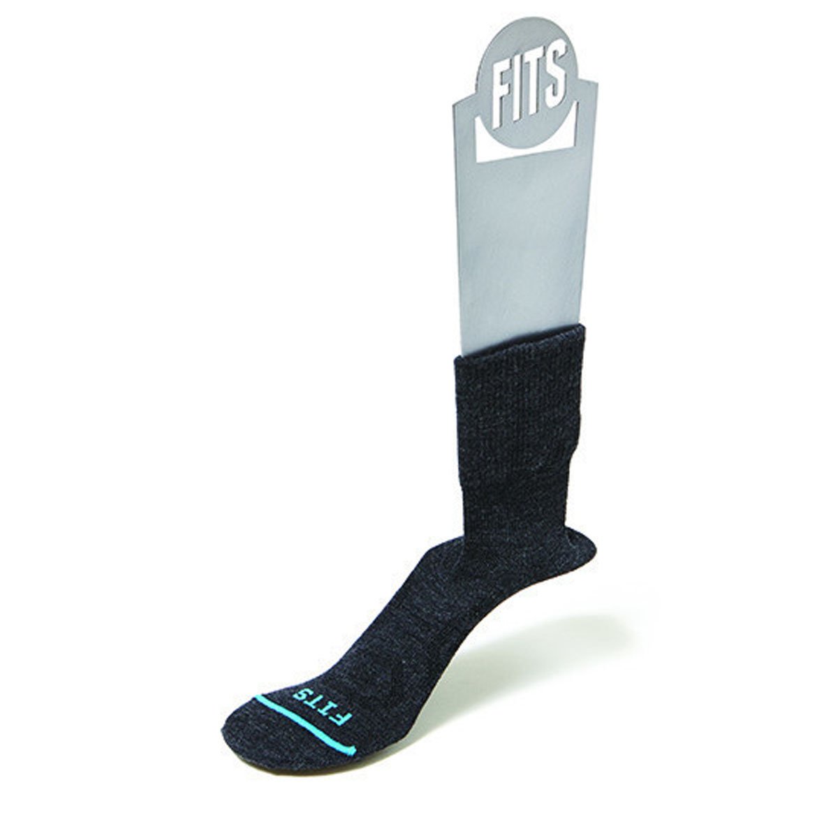 FITS Light Performance Trail Quarter Socks - Moisture Wicking Hiking & Running Socks for Men & Women - Perfect for Outdoor Adventures, Trail Running & Backpacking