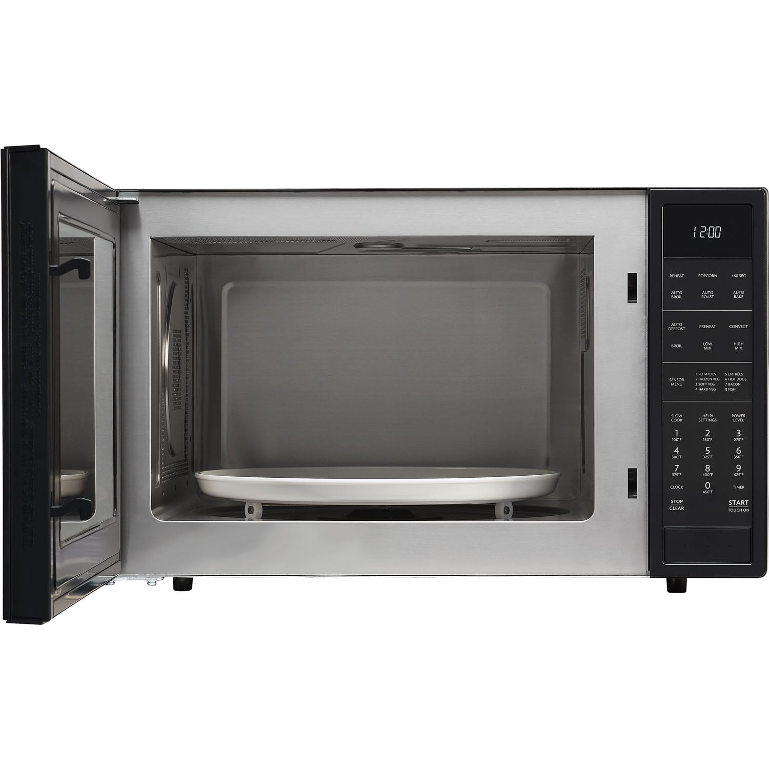 Sharp SMC1585 1.5 cu.ft 900W 25-inch Convection Microwave Oven - Countertop, Baking, Reheating - Stainless Steel & Black Color Options for Kitchen, Dorm, Office