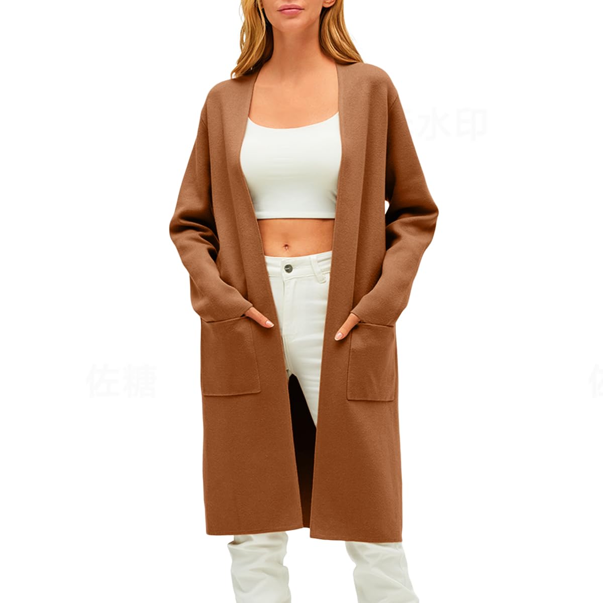 LILLUSORY Women's Lightweight Long Cardigan Sweater - Oversized Fall Coatigan Jacket 2024 | Trendy Open Front Duster for Work, Travel & Casual Outfits