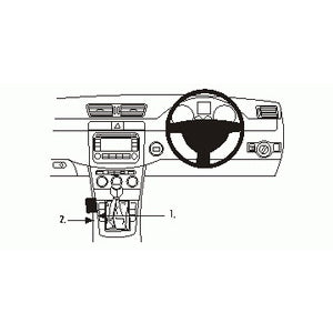 ClicOn No Holes Console Dash Mount for Volkswagen Passat (2005-2014) & Passat CC (2009-2016) - Perfect for GPS, Phone & Dash Cam Installation - Secure & Damage-Free Car Accessory