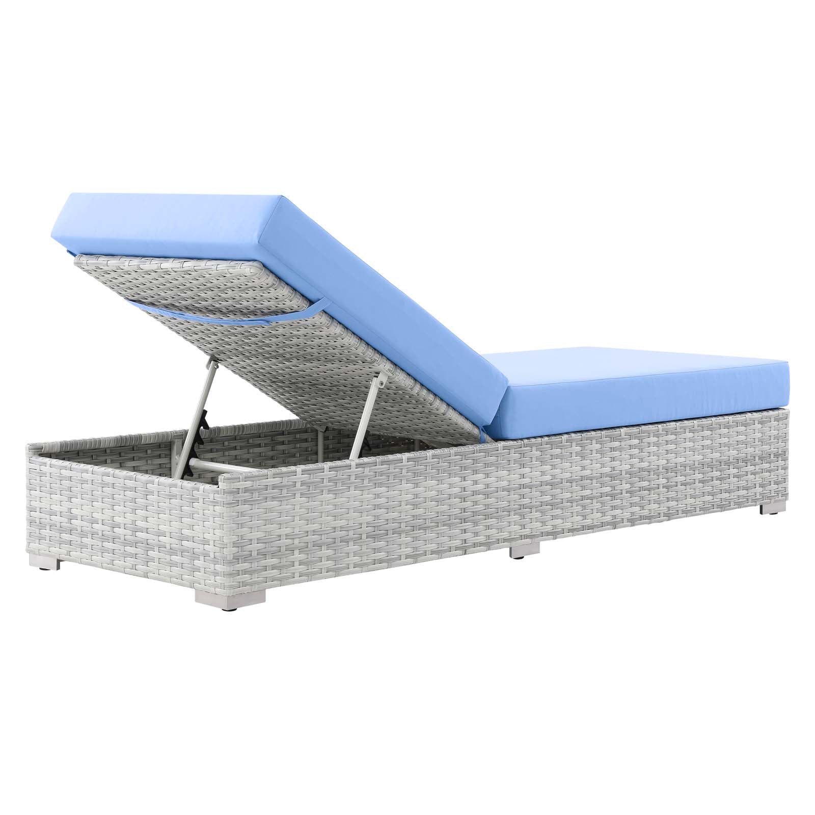 Premium Outdoor Patio Chaise Lounge Chair - Adjustable Reclining Sunbathing Chair with Wheels for Poolside, Beach, Garden & Backyard Relaxation