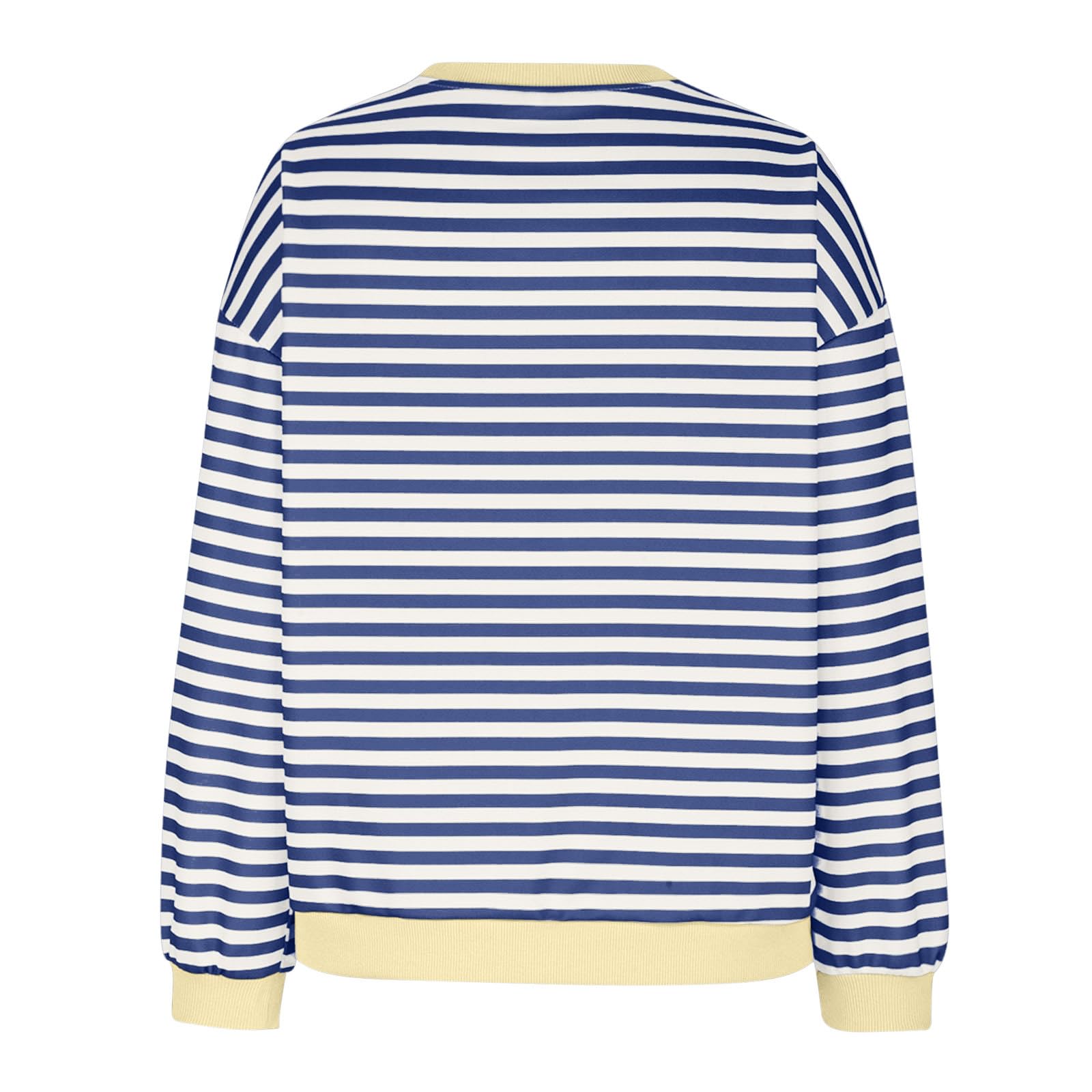 MRGIINRI Women's Striped Oversized Sweatshirt - Color Block Crewneck Long Sleeve Pullover Top | Y2K Fashion | Casual Loose Fit for Streetwear, Lounge & Everyday Outfits